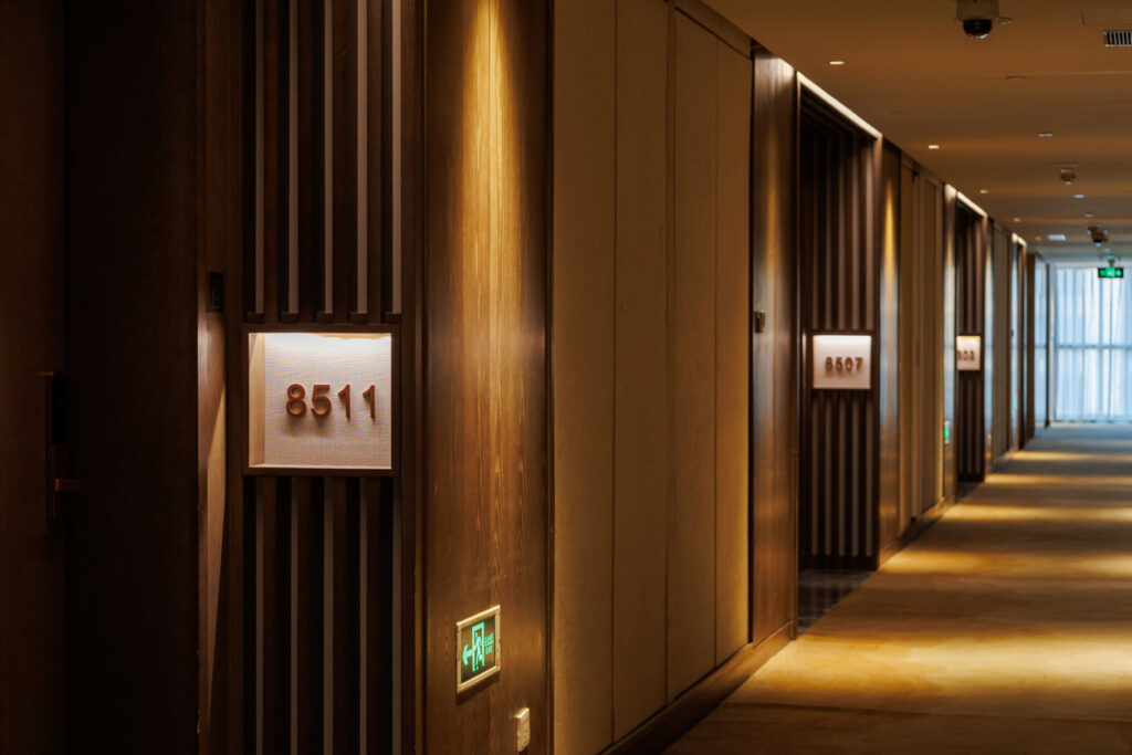 Hotel corridor